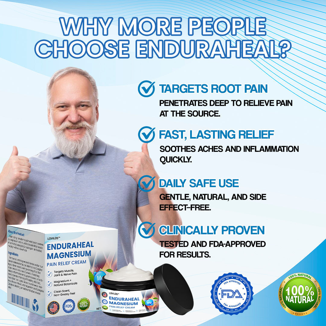 LOVILDS™ EnduraHeal Magnesium Pain Relief Cream (Treats Arthritis, Neuropathy, Rheumatism, Sports Injuries & More)