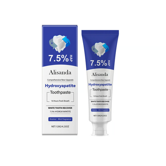 💥Hot Listing 🔥Alisanda Hydroxyapatite Toothpaste 7.5% for Enamel Repair & Teeth Whitening Refreshing Flavor Fluorid