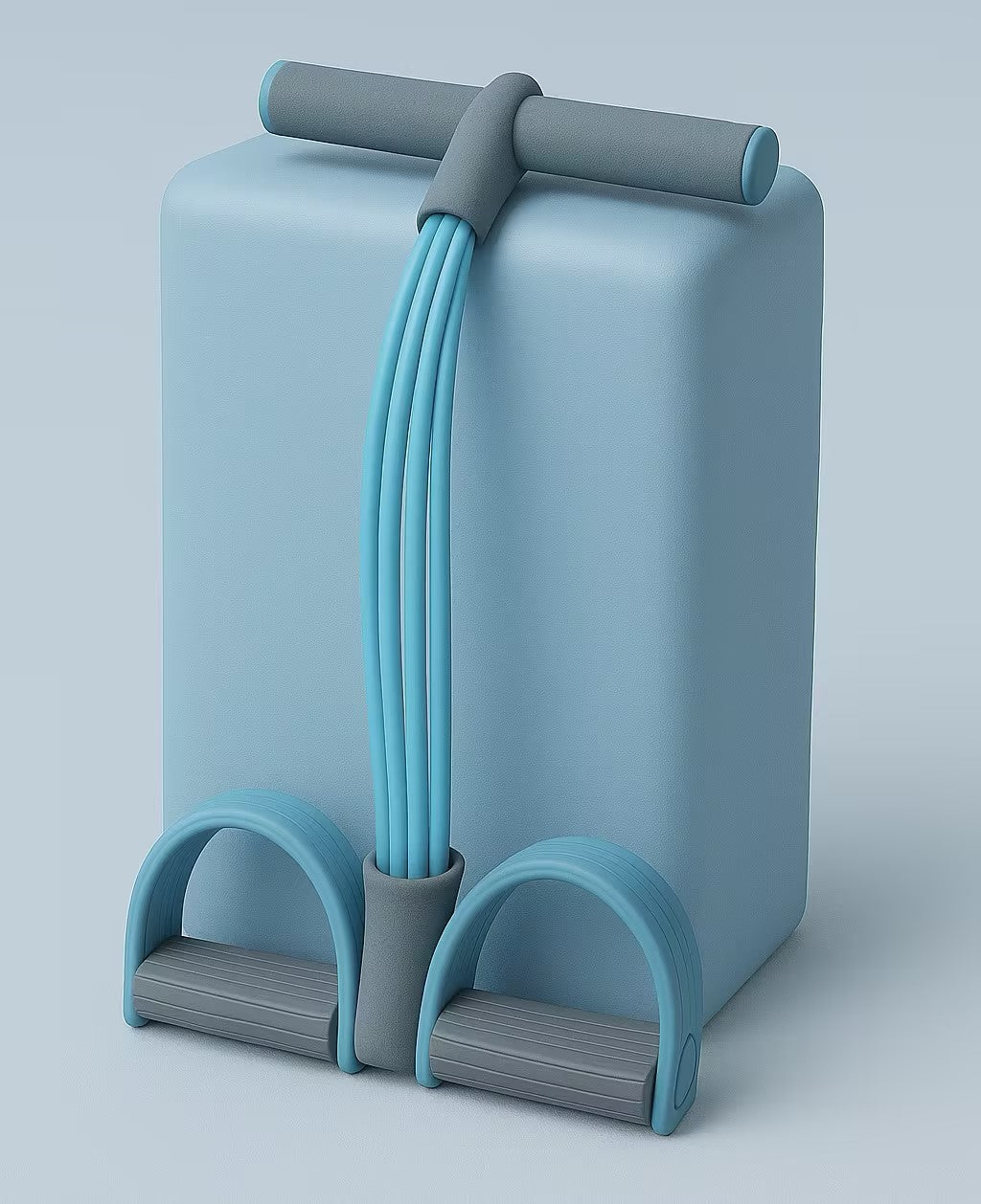 21 Fitness Resistance Bands-4 Tube Pedal Ankle Puller