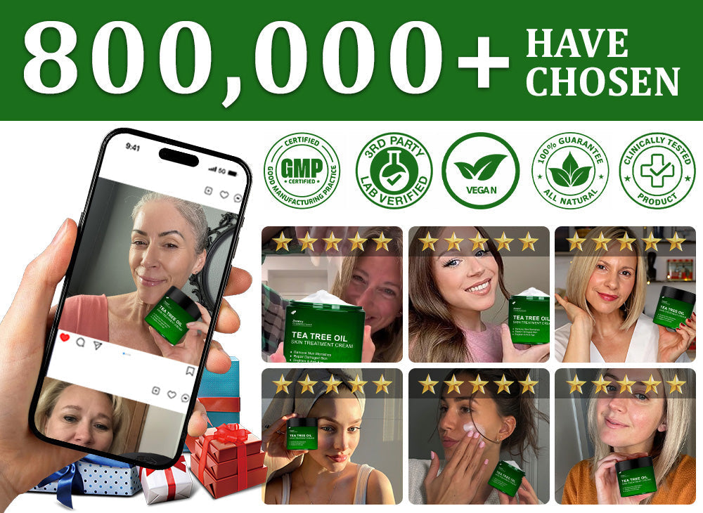 🔥Skavix™  Tea Tree Oil Skin Treatment Cream✅𝐅𝐃𝐀-𝐀𝐏𝐏𝐑𝐎𝐕𝐄𝐃 – Removes Skin Blemishes, Repairs Damaged Skin, Brightens & Anti-Ageing Care