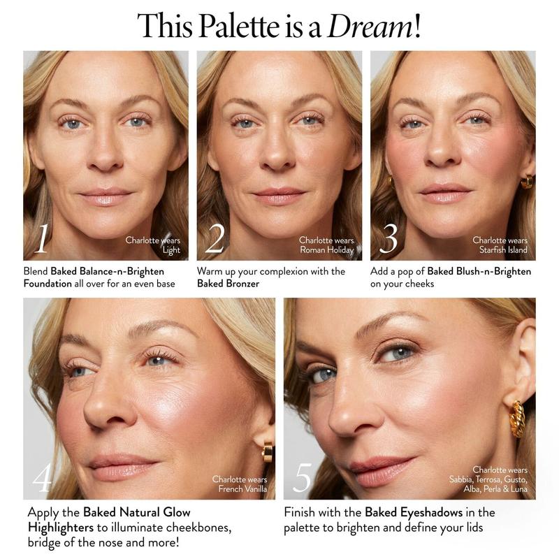 BLACK FRIDAY Baked Starter Kit (3PC) - Tuscan Dreams includes Baked Multicolor Eyeshadow Palette